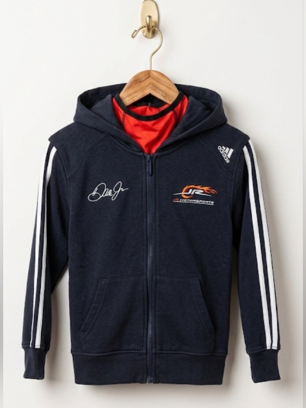 Dale Earnhardt Jr. Adidas Hoodie Sweatshirt Size Small
